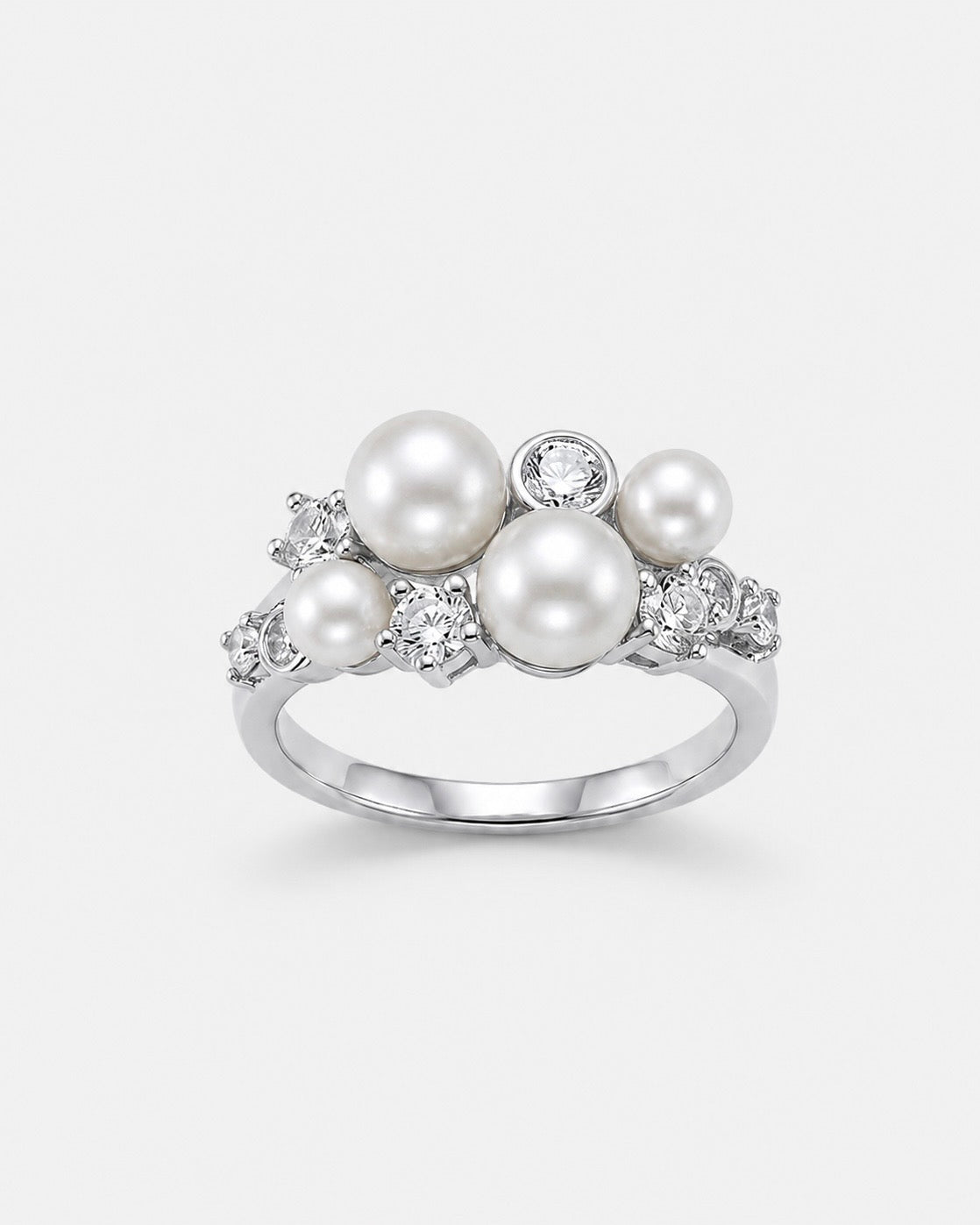 BAGUE CROWN PEARL