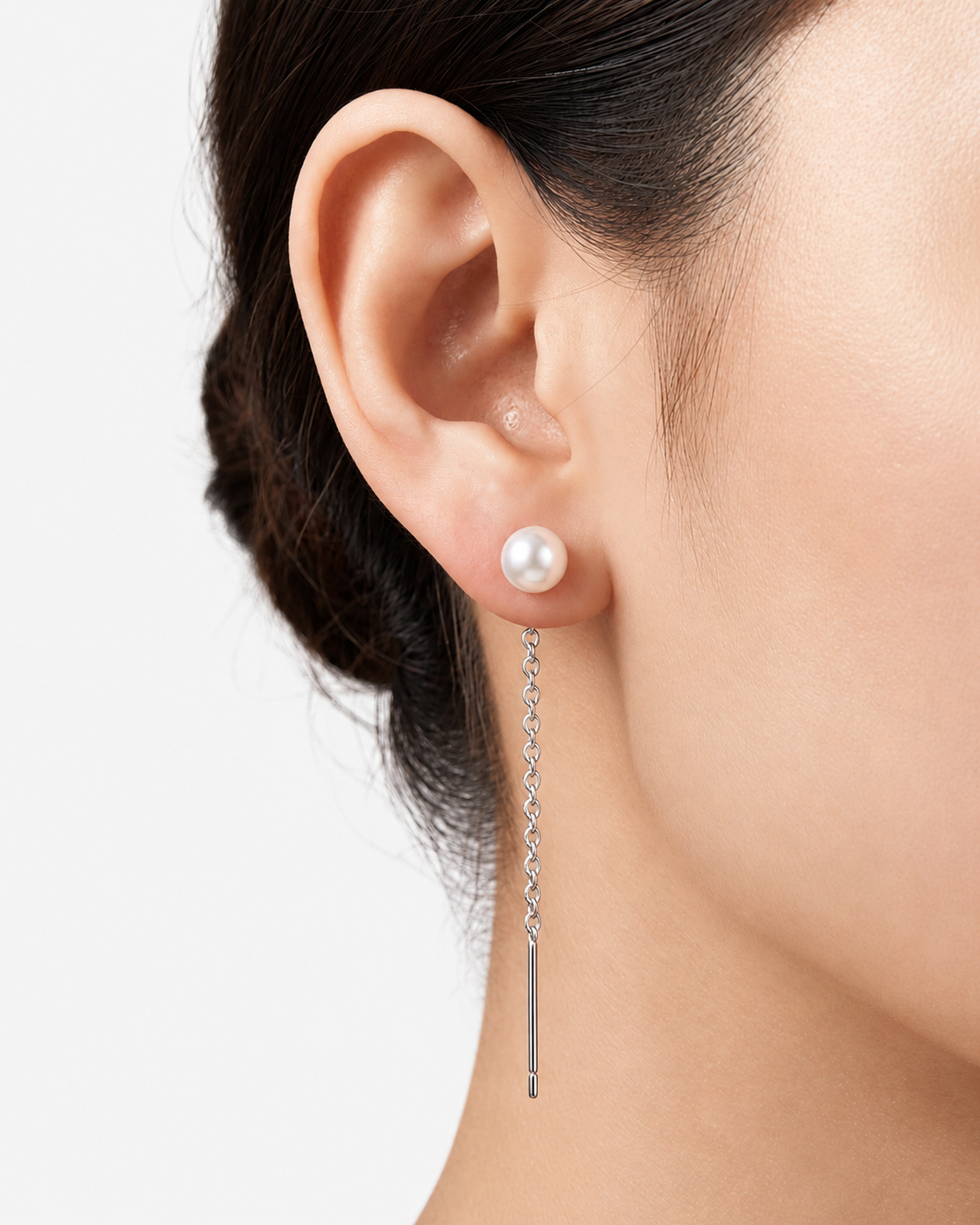 BOUCLES CROWN PEARL DROP - BLANCHES