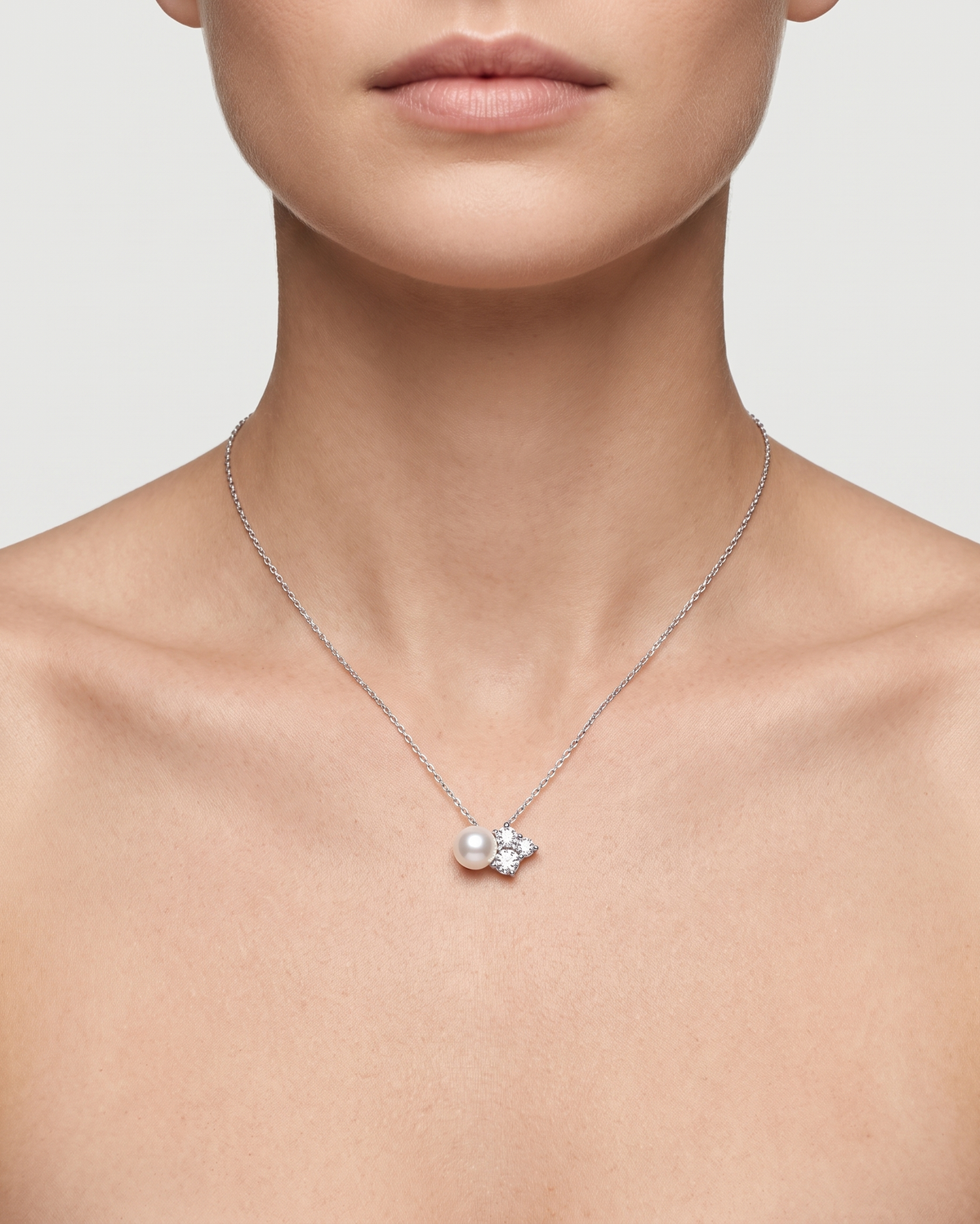 COLLIER CROWN PEARL