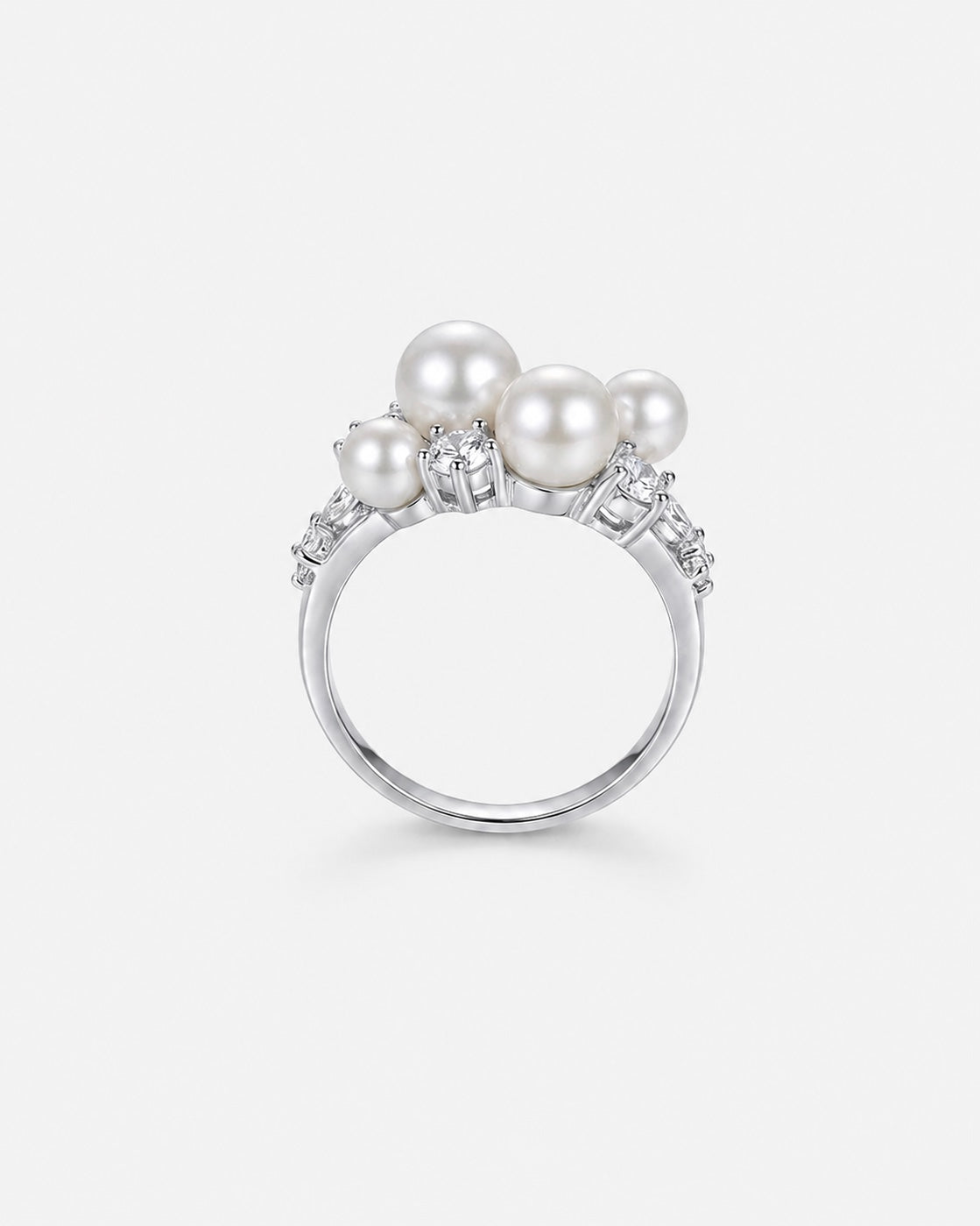 BAGUE CROWN PEARL