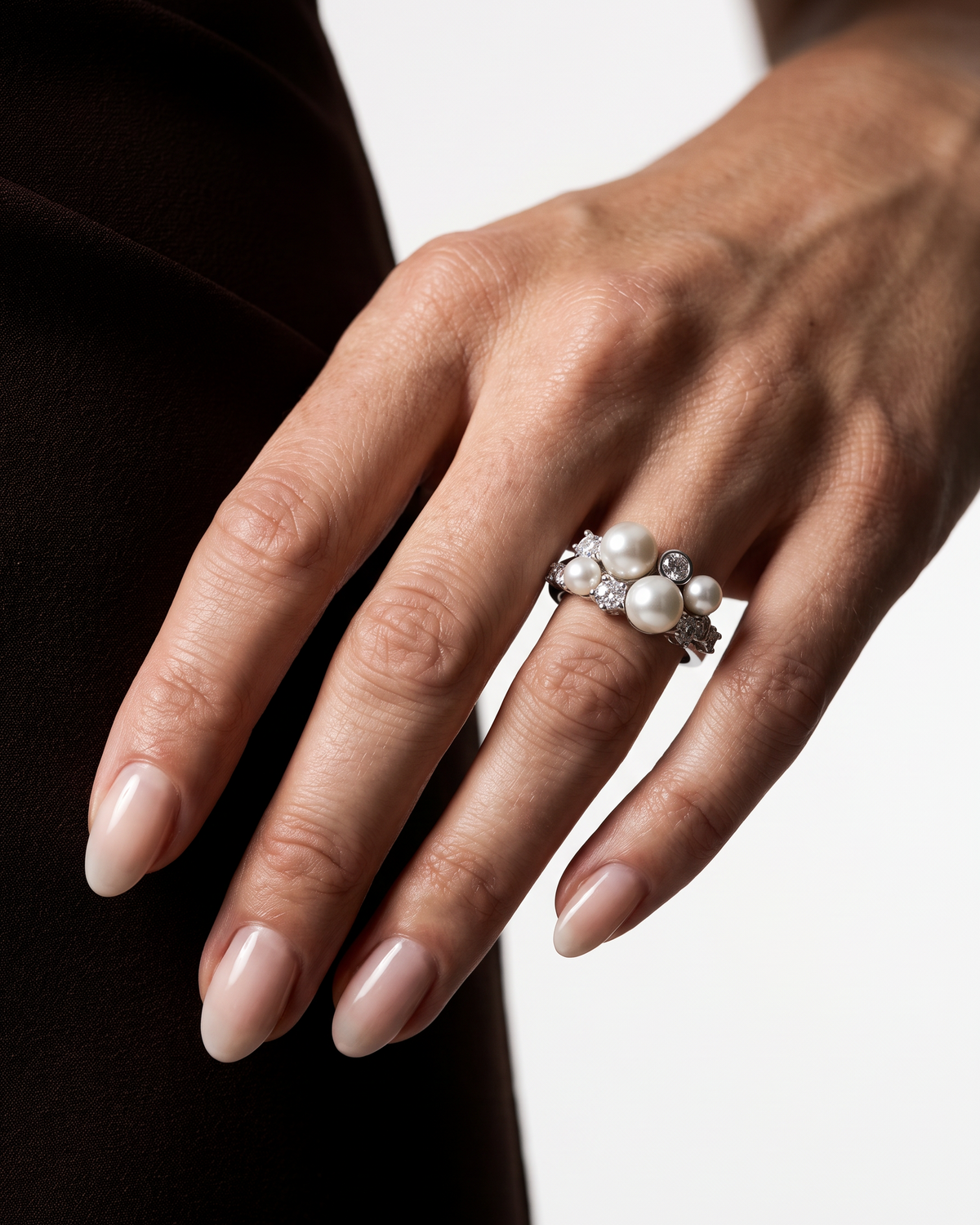 BAGUE CROWN PEARL